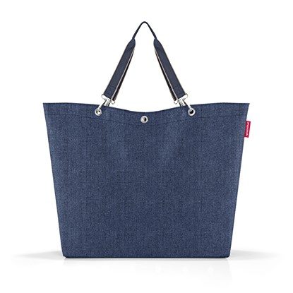 Taška přes rameno Shopper XL herringbone dark blue_3