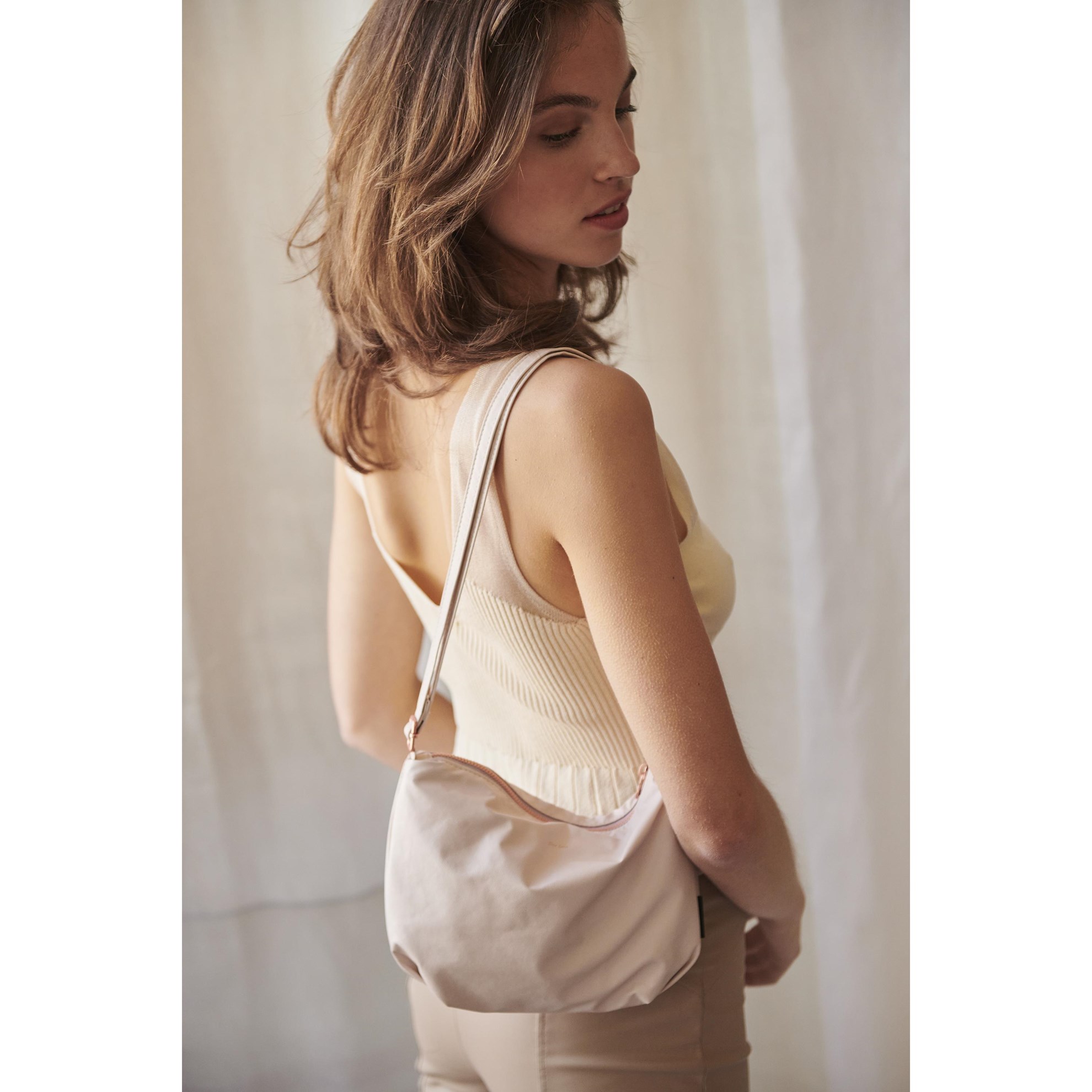 Kabelka CROSS BODY Tinne+Mia z um. kůže blush_0