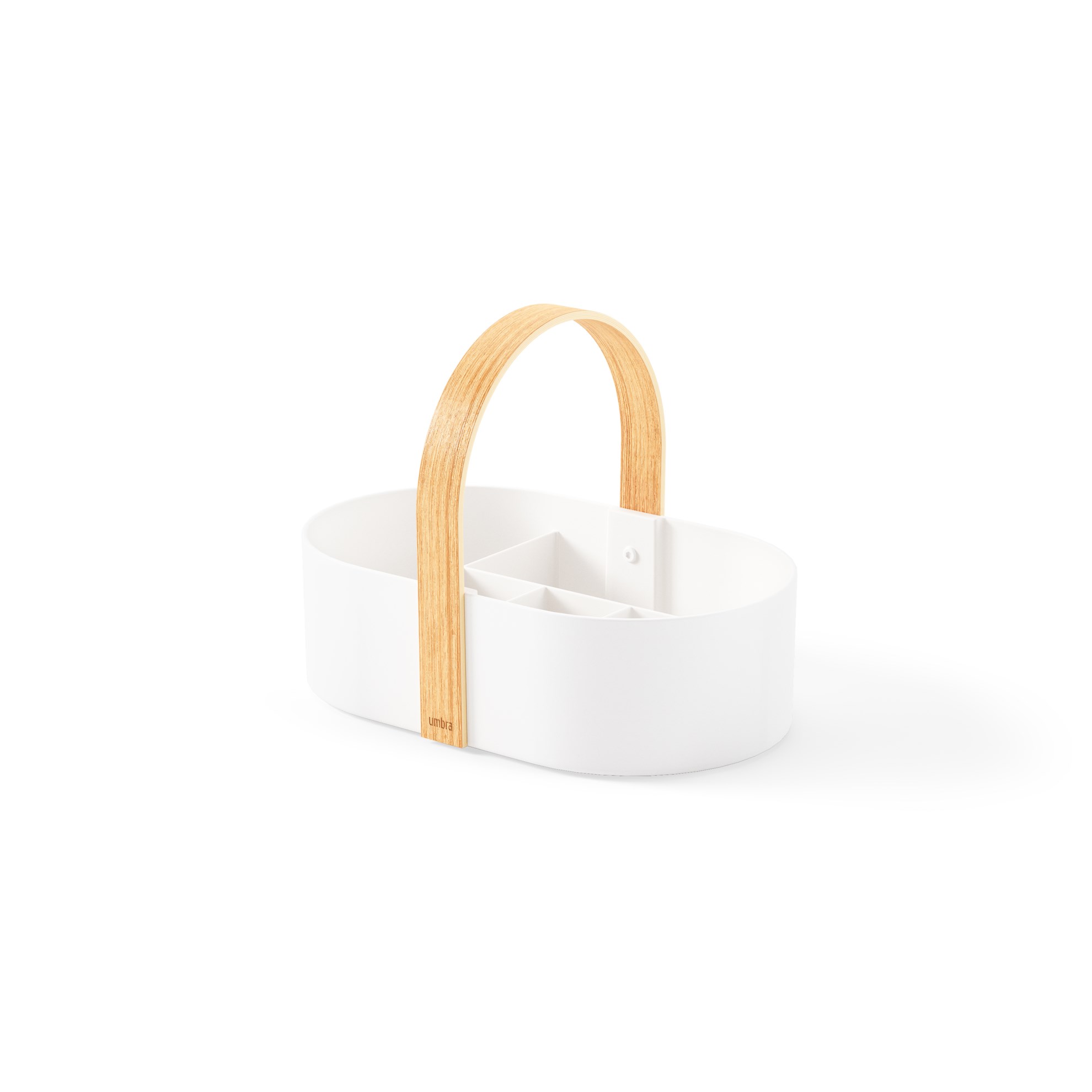 Organizér na kosmetiku BELLWOOD CADDY 30x20x23 cm bílý/přírodní_0