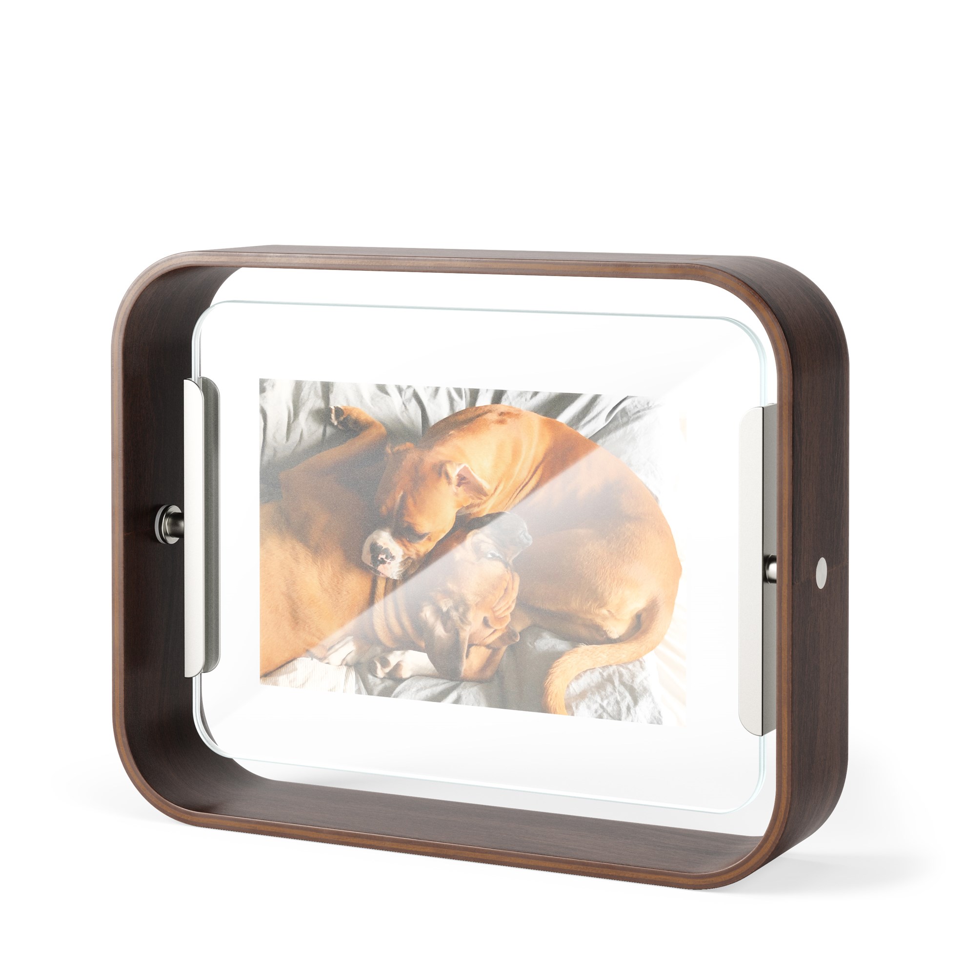 Otočný fotorámeček BELLWOOD 13x18 cm hnědý/starý ořech_3