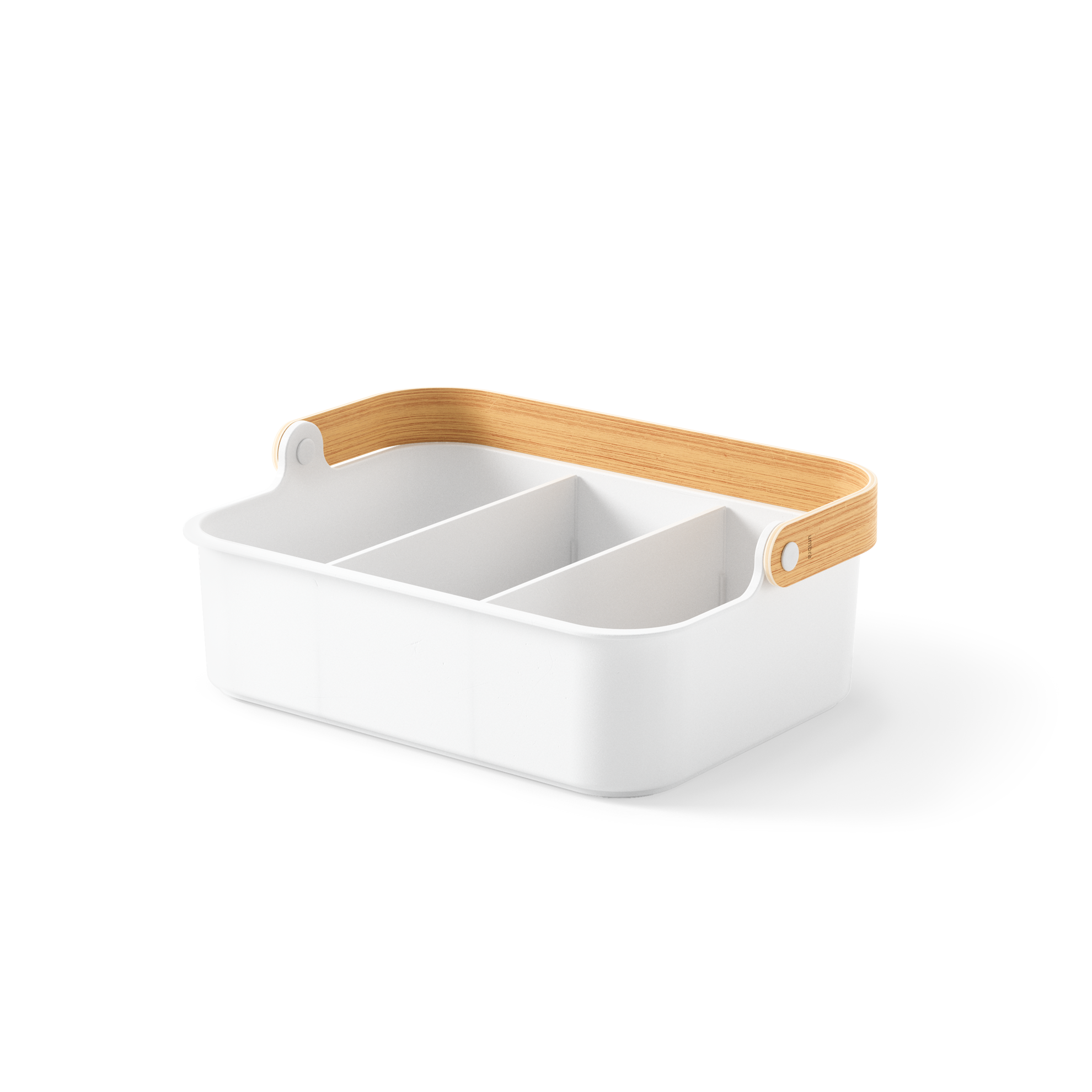 Organizér stohovatelný BELLWOOD BIN 35,5x25,4 cm bílý/přírodní_0