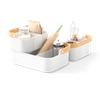 Organizér stohovatelný BELLWOOD BIN 35,5x25,4 cm bílý/přírodní_5