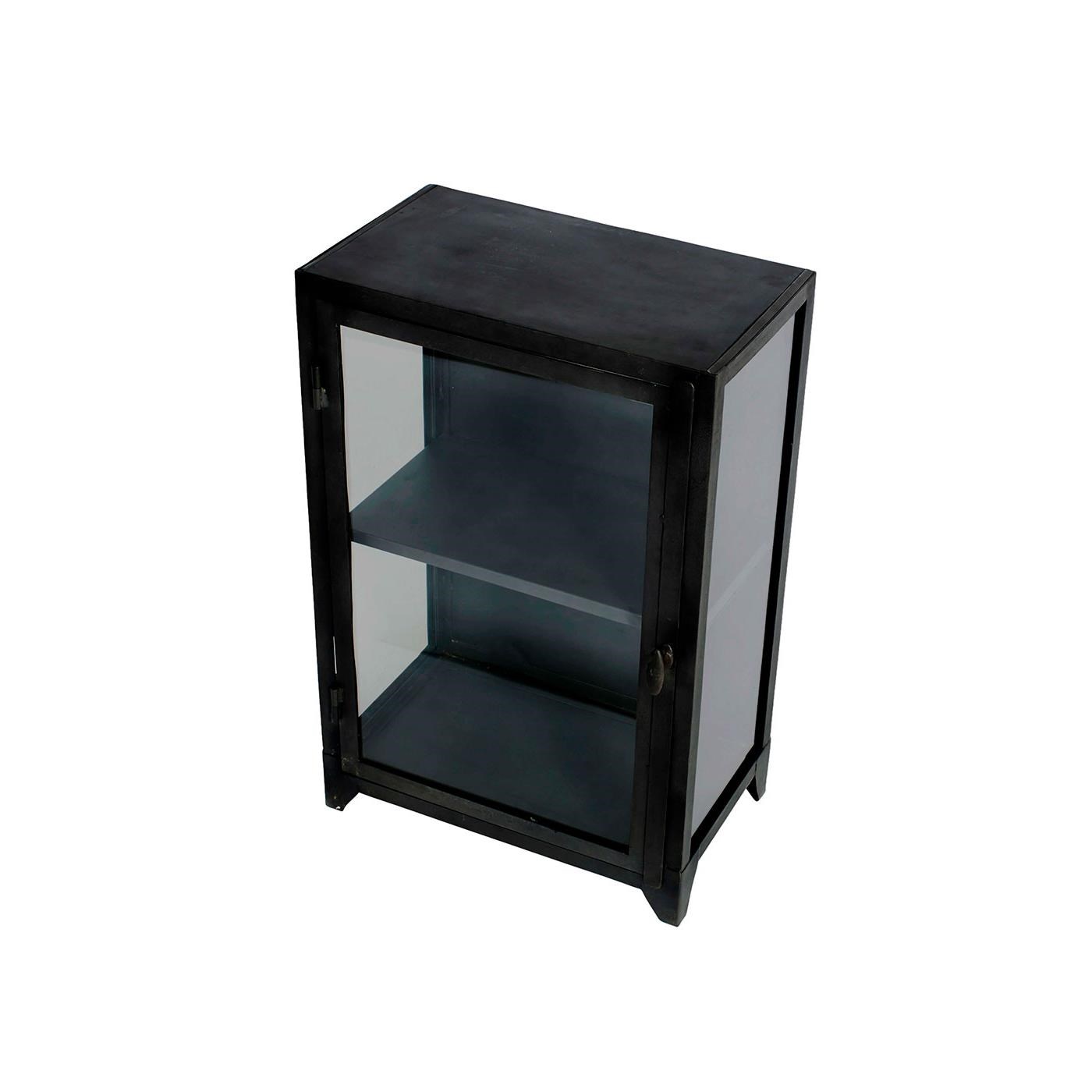 Kovová skříňka NEW YORK V. 90 cm, černá_0