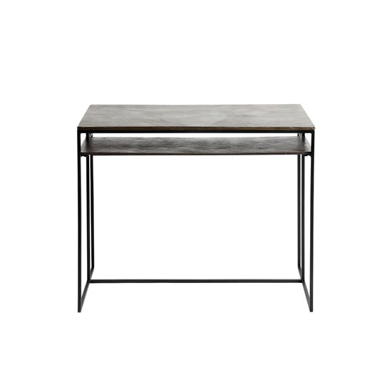 Železný stůl HITCH 90 x 50 cm, mosazný_3
