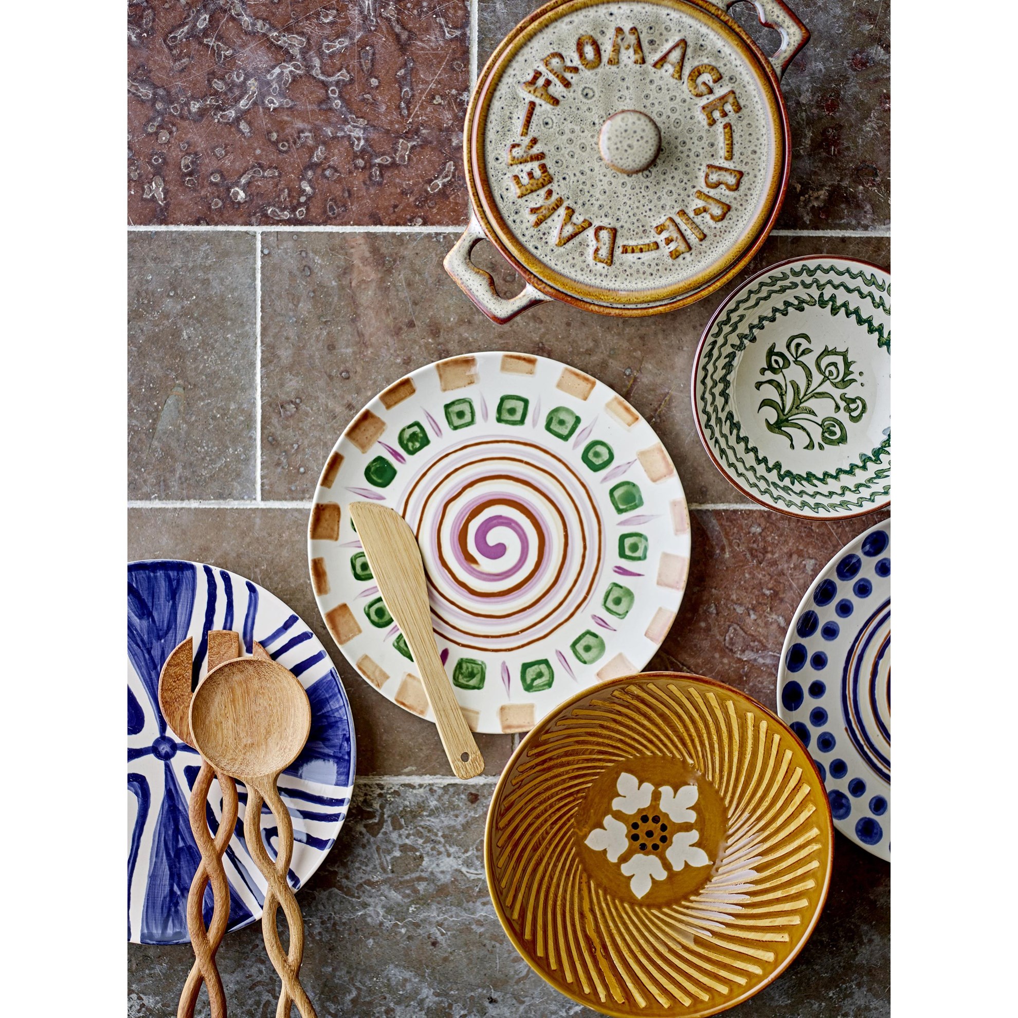 Salátový příbor PINAR SET/2ks, hnědý_1