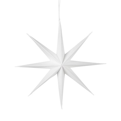 Papírová hvězda STAR 50cm bílá_0