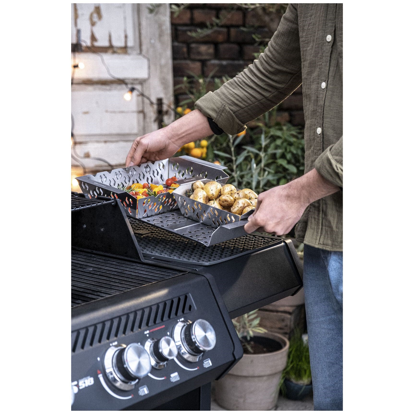 Grilovací nerezový koš XL ZWILLING TWIN BBQ 45x30cm_4