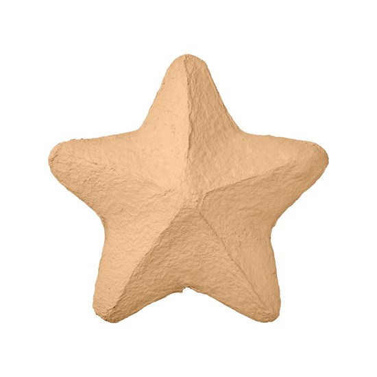 Vánoční bavlněná hvězda/špice Broste TOPPER P. 22cm hnědá_0