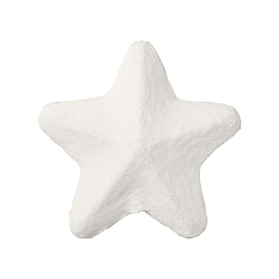 Vánoční bavlněná hvězda/špice Broste TOPPER P. 22cm bílá_0