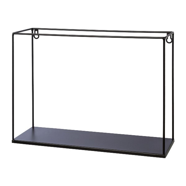 Kovová nástěnná police SET/3ks černá_0