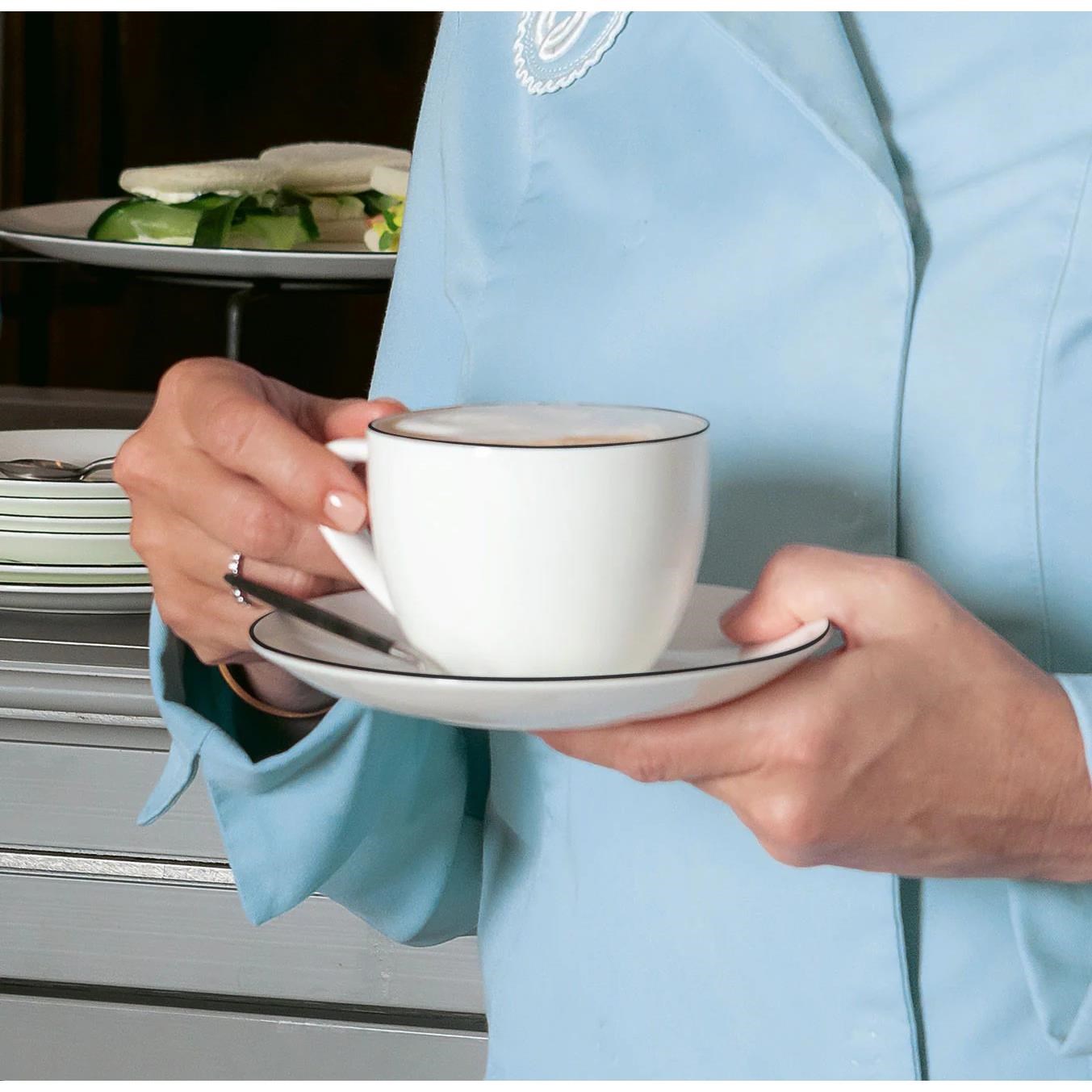 Šálek na cappucino s podšálkem Á TABLE NOIRE 250 ml_0