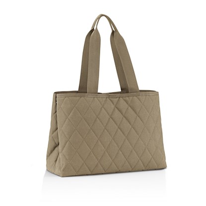 Taška Classic Shopper L rhombus olive_3