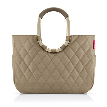 Módní taška Loopshopper L frame rhombus olive_3