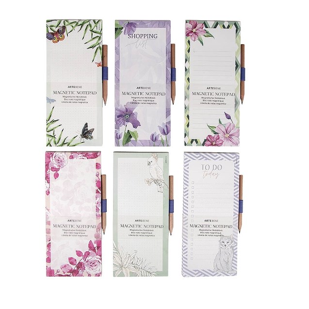 Magnetický poznámkový blok s tužkou 6 druhů /cena za kus!/_2