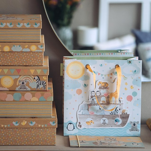 Papírová taška Archa se zvířátky 3D_1