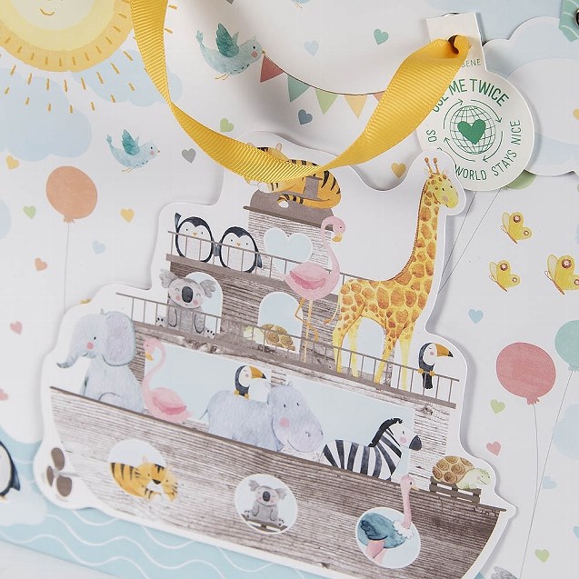 Papírová taška Archa se zvířátky 3D_3