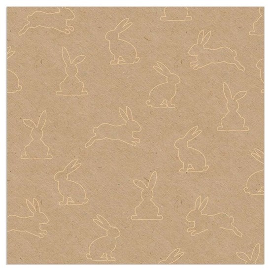 Papírové ubrousky Organics 33x33 cm BAL/20 ks zajíc/hnědé_1