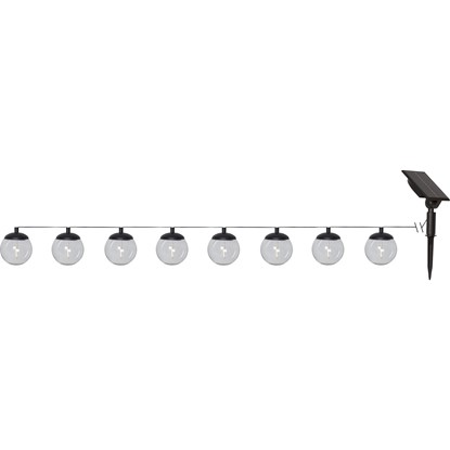 LED solární řetěz GLOBE D. 2,1m, černý_0