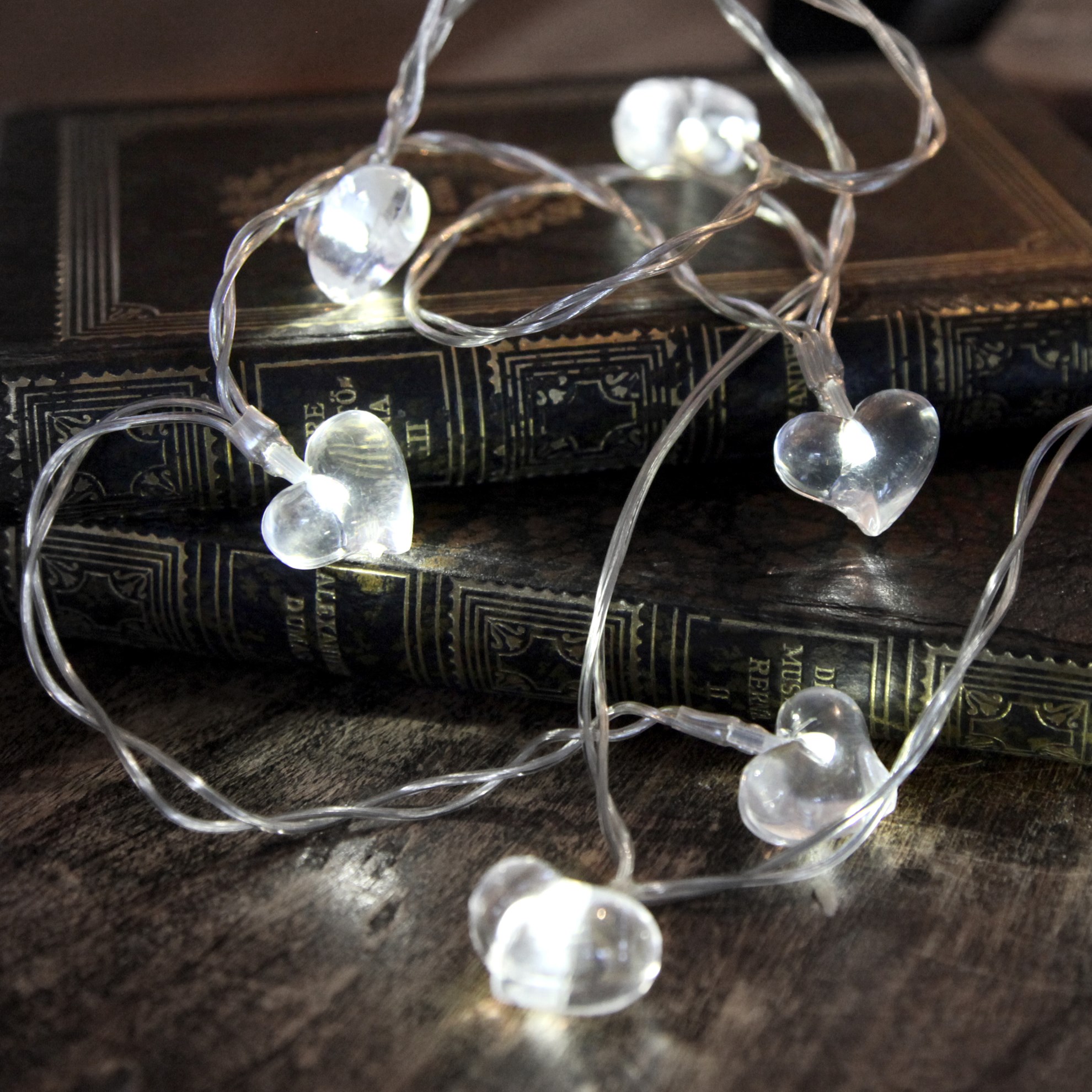 LED světelný řetěz na baterie HEART 10x LED_0