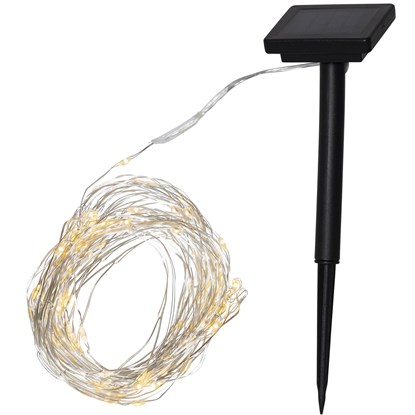 LED solární osvětlení DEW DROP 200xLED D.2m stříbrné_0