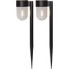 LED solární osvětlení CUPOLA SET/2ks V.30cm, černé_0