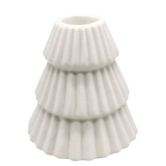 Porcelánový svícen V.8cm bílý_0