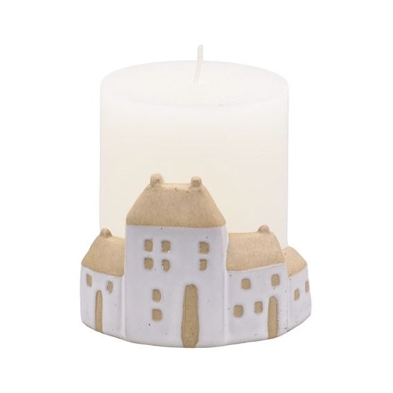 Svícen na čajovou svíčku V.6,5cm bílý_0