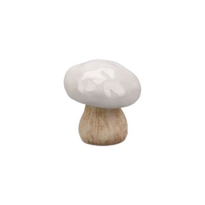 Dekorační figurka houby V.6,3cm šedo-hnědá_0