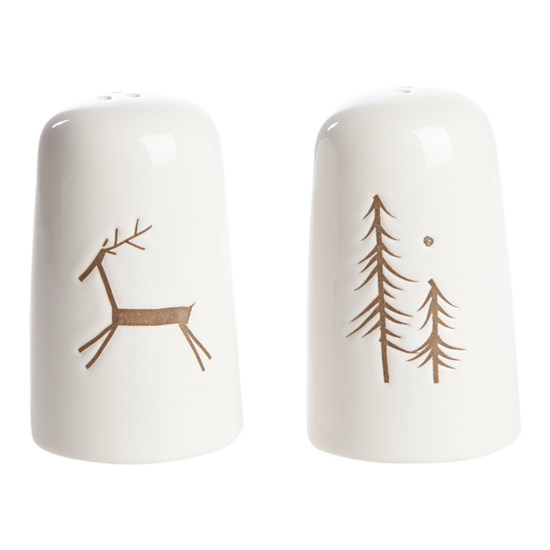 Slánka a pepřenka V.9cm SET/2ks bílo-hnědá_0