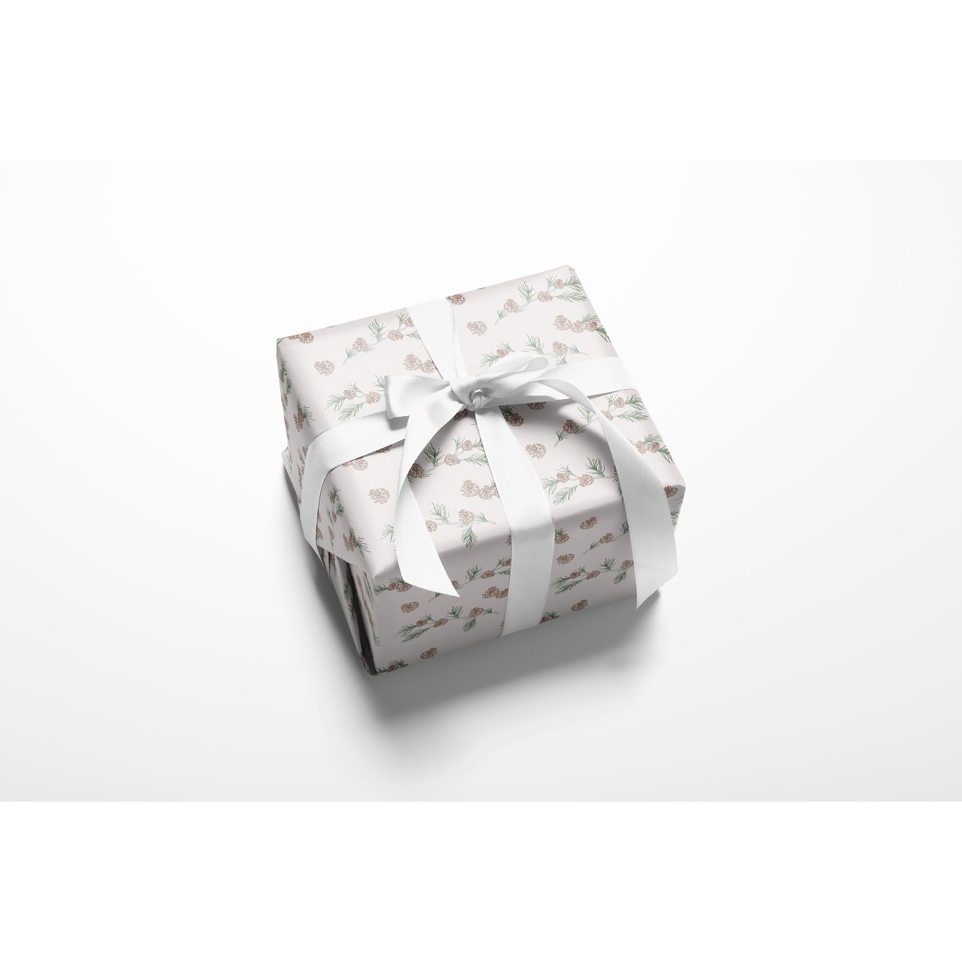 Vánoční balící papír D.5m šedý s potiskem_2