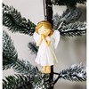 Vánoční ozdoba anděla V.8cm hnědá_1