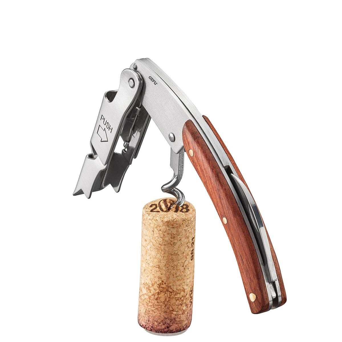 Číšnická vývrtka s nožíkem PALISSA 11cm nerezová_2