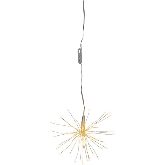 Závěsná LED světelná dekorace Firework 80x LED, stříbrná_1