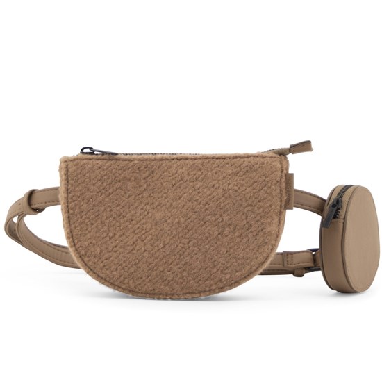 Kabelka /ledvinka s peněženkou Monk & Anna TOHO vlna cacao_0