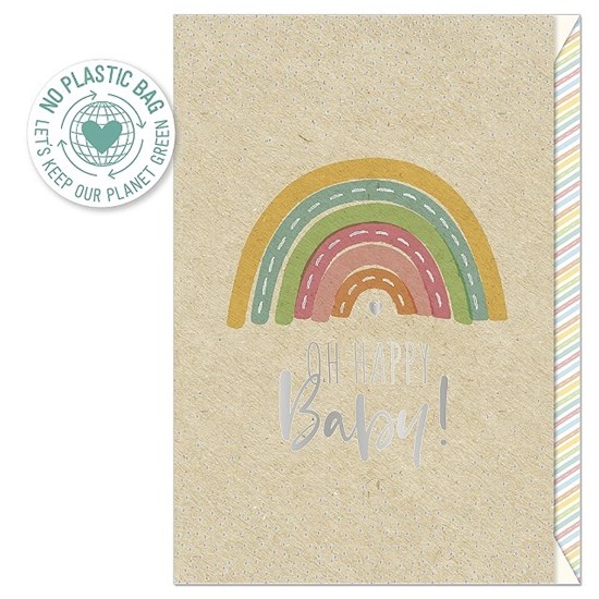 Přání ražené 11x17 cm s obálkou Organics_1