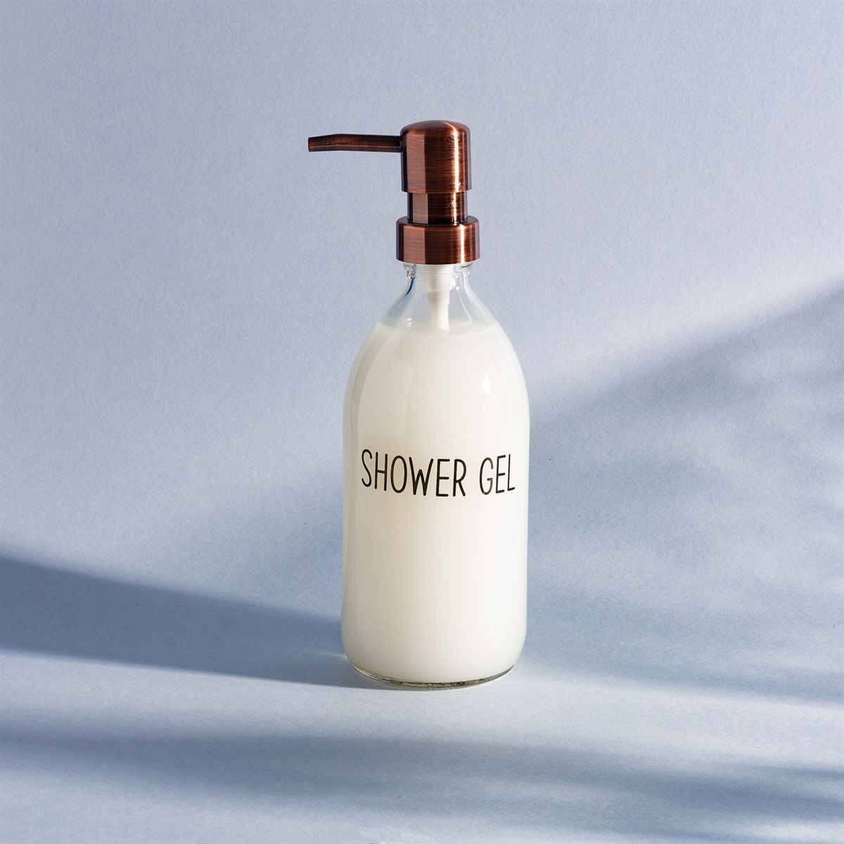 Láhev na sprchový gel s pumpičkou 500ml čirá_1