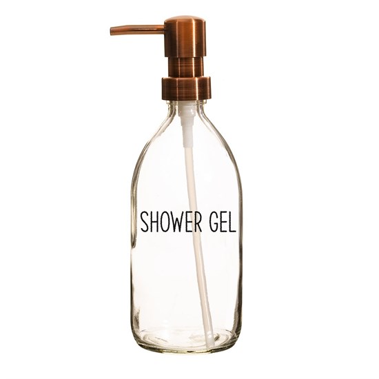 Láhev na sprchový gel s pumpičkou 500ml čirá_4