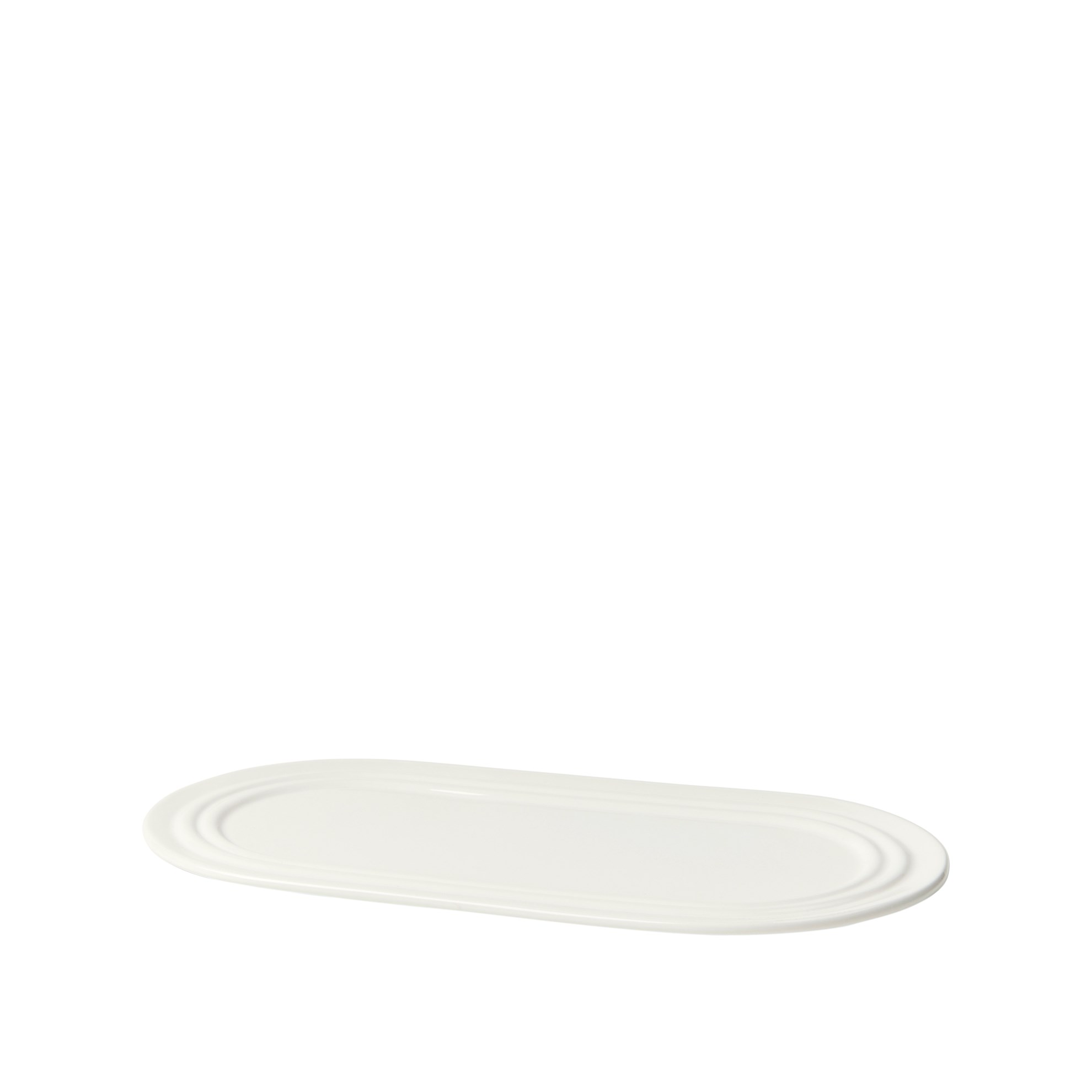 Oválný talíř Broste STEVNS D.27,5cm bílý_0