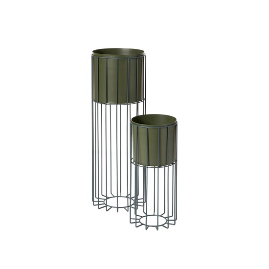 Květináč Broste FENJA V.50/80cm SET/2ks zelený_0