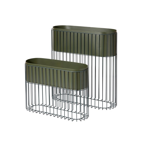 Květináč Broste FENJA V.50/80cm SET/2ks zelený_0