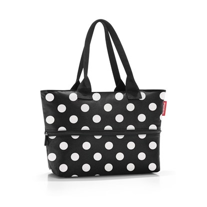 Chytrá taška přes rameno Shopper e1 dots white_2