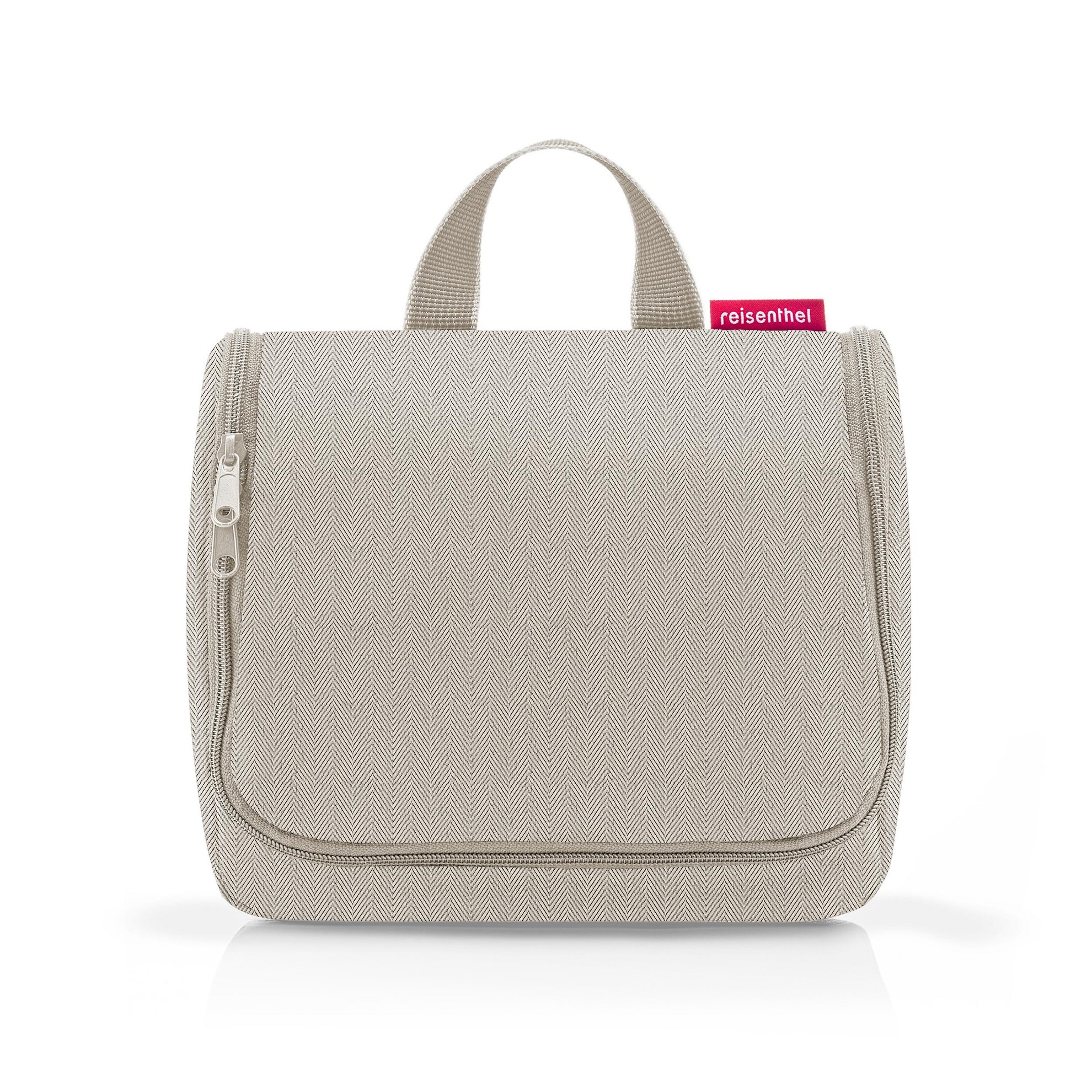 Toaletní taška Toiletbag herringbone sand_1