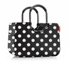 Módní taška Loopshopper L frame dots white_1