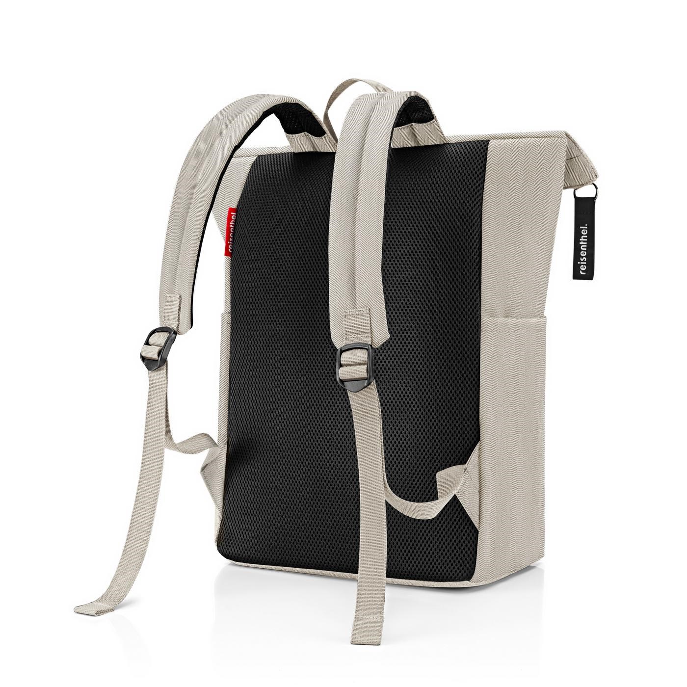 Batoh Rolltop Backpack herringbone sand_2