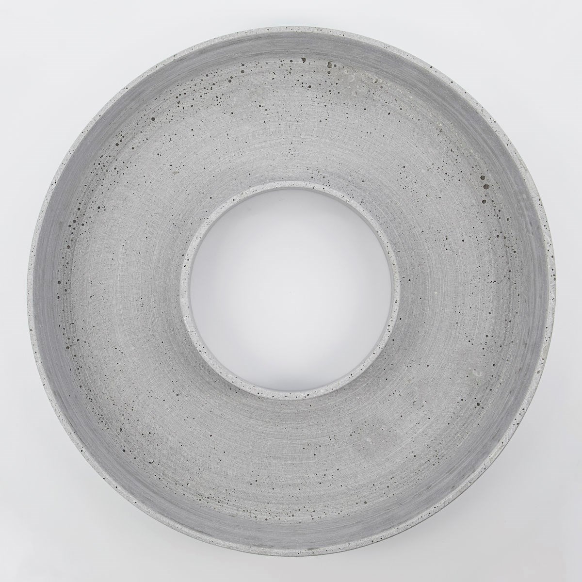 Dekorační svícen/tác RING P.45cm šedý_1