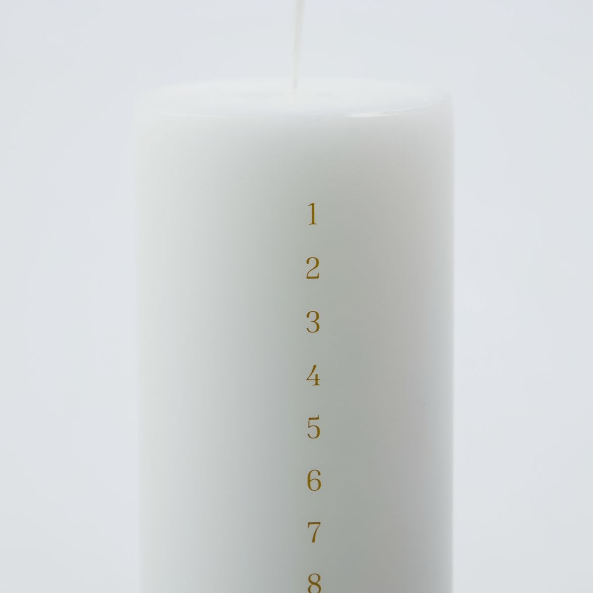 Adventní svíčka/kalendář V.30cm bílá_0