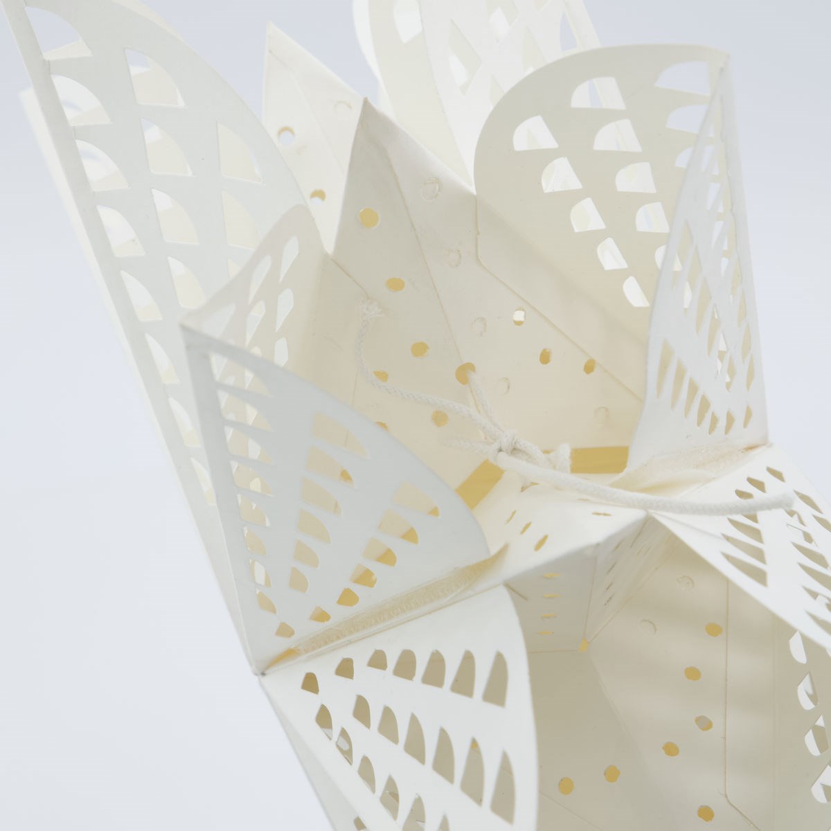 Papírová hvězda na zavěšení GINT P.30cm bílá_0