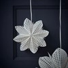 Papírová hvězda na zavěšení GINT P.30cm bílá_1