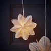 Papírová hvězda na zavěšení GINT P.30cm bílá_3