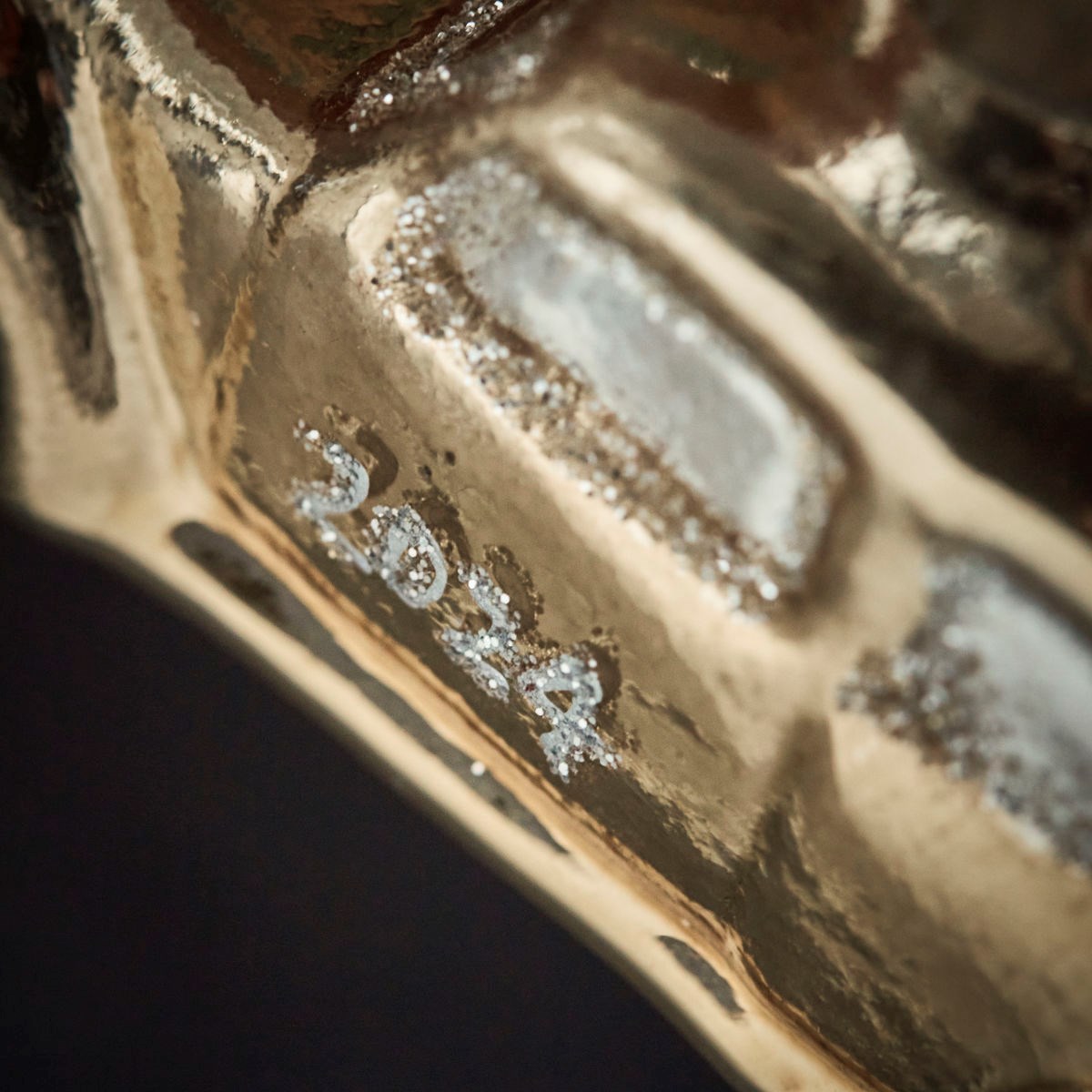 Vánoční ozdoba autíčko zlaté_2